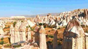 Majestic Cappadocia: Aerial View of Turkey's Fairy Chimneys