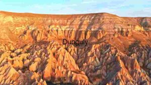 Aerial View of Unique Rock Formations
