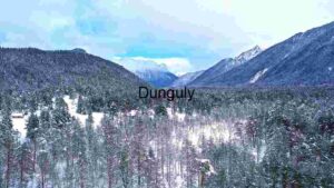 Snow Covered Mountain Valley