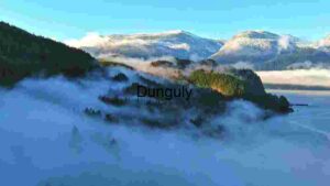 Cloudy Dry Mountains Landscape