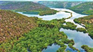 Nature's Serenity: A Meandering River Through Lush Greenery