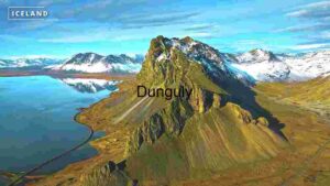 Majestic Icelandic Landscape: Aerial View of a Mountainous Terrain