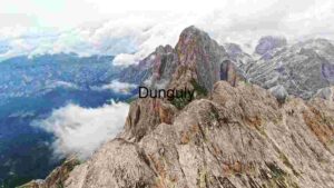 At Home Majestic Dolomite Peaks Shrouded in Mist