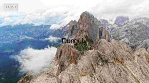 At Home Italian Dolomite Peaks Shrouded in Mist