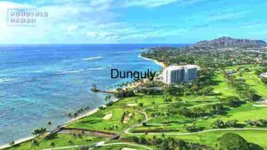 At Home Tropical Paradise: Aerial View of Honolulu, Hawaii
