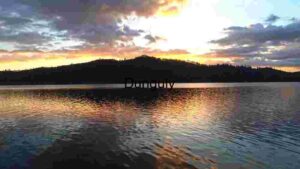 At Home Serene Lake Sunset