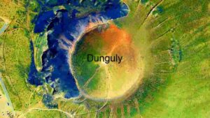 At Home Aerial View of a Crater Lake