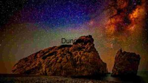 At Home Starry Night Over Rocky Shore