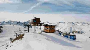 At Home Alpine Ski Station Panorama
