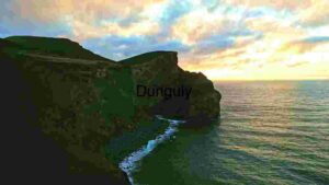 At Home Coastal Cliff at Sunset- Colourful Sky