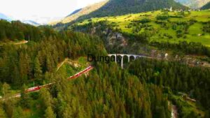At Home Alpine Train Journey