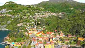 At Home Aerial View of a Picturesque Lakeside Town