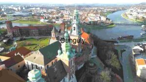 At Home Aerial View of a Historic Riverside Cathedral