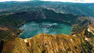 At Home Aerial View of a Volcanic Crater Lake