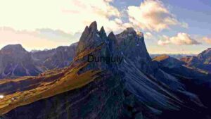 At Home Majestic Mountain Peaks at Sunset