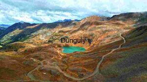At Home Serene Mountain Landscape with Turquoise Lake