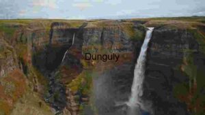 At Home Majestic Waterfall in Rugged Terrain