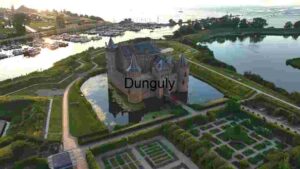 At Home Majestic Castle Amidst Serene Waterways