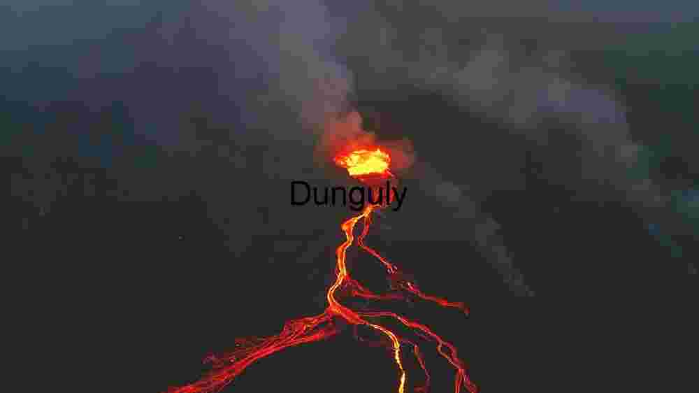 Revealing the Heavenly Textile Embracing Earth's Abundant Diversity Across Vast Landscapes (80) Majestic Volcanic Eruption at Twilight