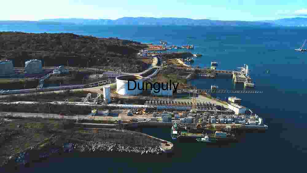 Unveiling the Celestial Fabric Embracing the Abundance of Diversity Across Earth's Expansive Terrains (29) Coastal Industrial Facility at Dusk