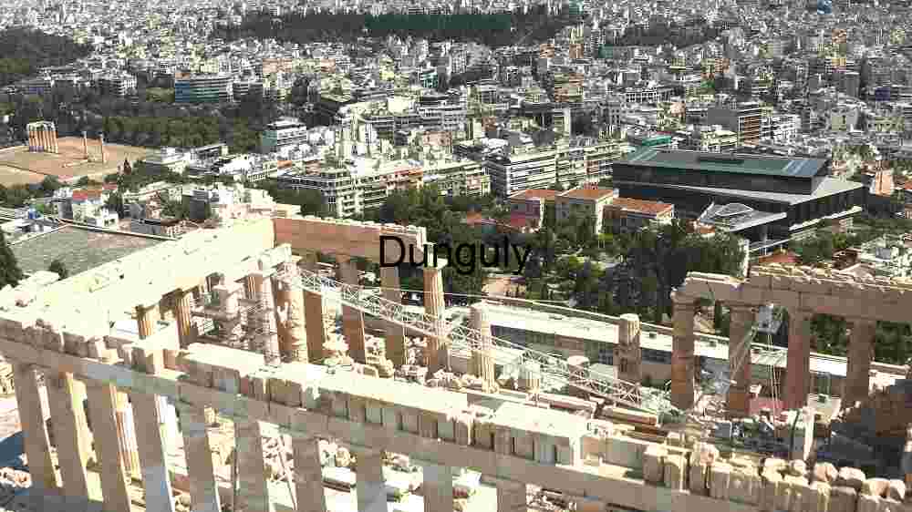 Capturing the Profound Diversity of Our Planet's Corners Cosmic Earthac (17) Aerial View of the Parthenon and Athens Cityscape