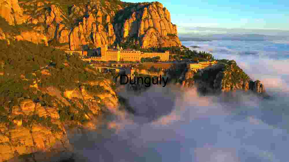 Cosmic Earth in professional captures, different corners of the earth (17) Montserrat Monastery at Sunrise