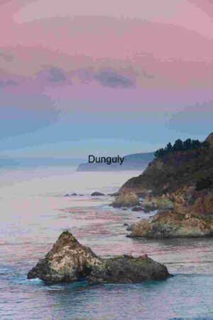 Coastal Sunset with Rocky Shoreline