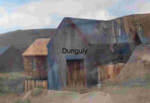 Rustic Abandoned Barn and House in Rural Landscape