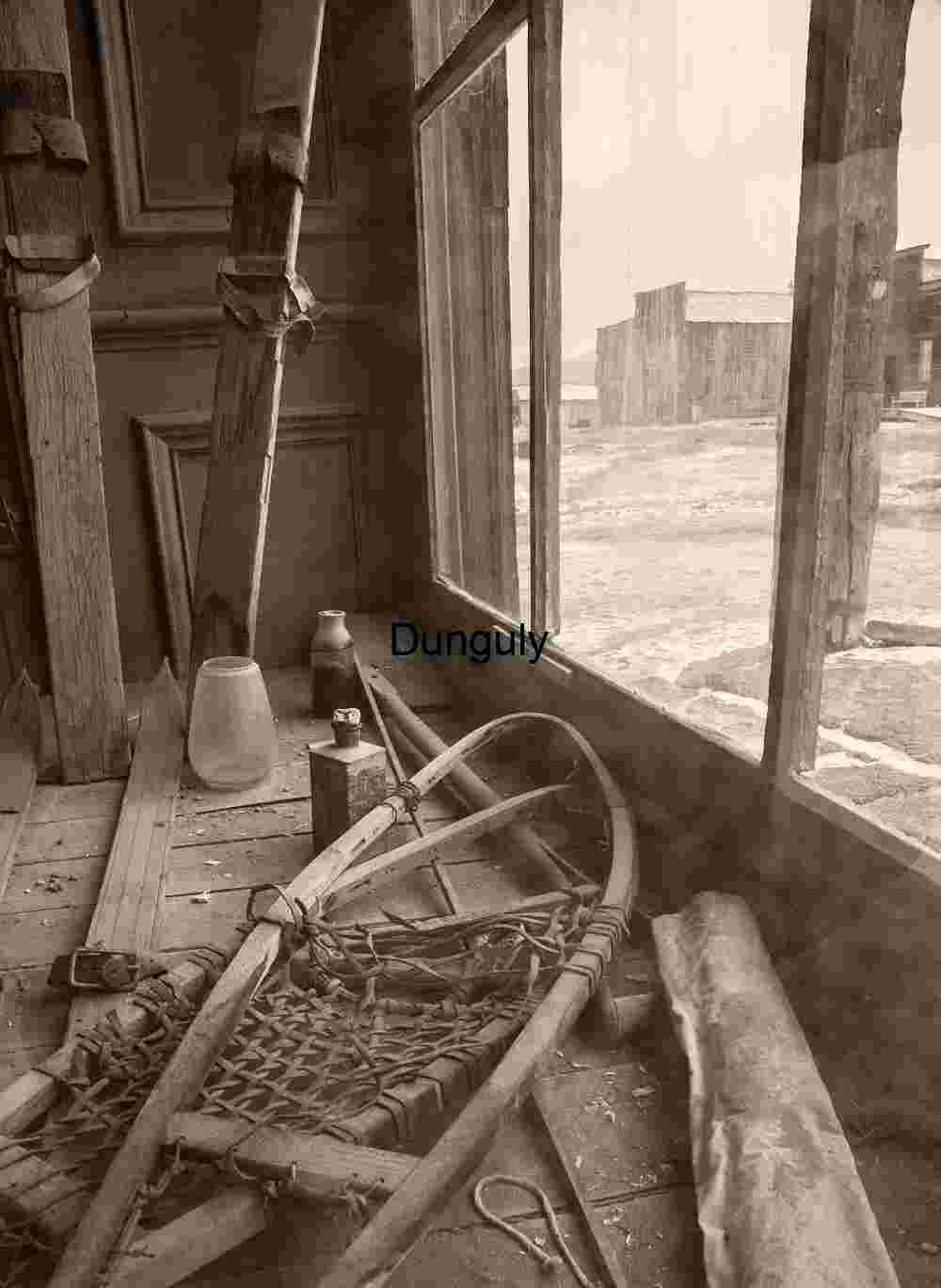 Snow_shoe_and_skis_Bodie_ghost_town Abandoned Cabin with Vintage Snowshoes and Skis