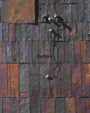 Weathered Metal Wall with Electrical Components