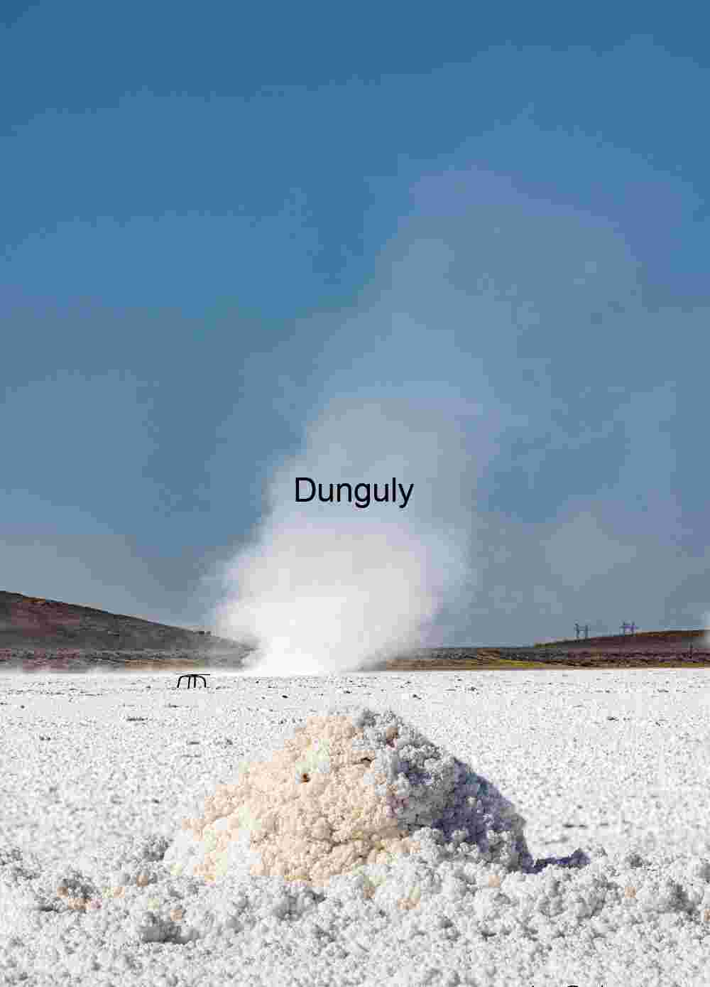 Dust devil and sand cone; Carrizo Plain National Monument Steam and Salt: Geothermal Pulse in a Mineral Desert