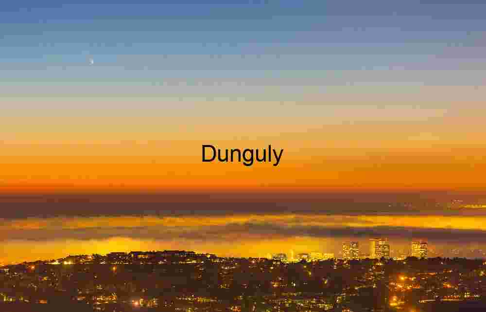 Comet PanSTARRS over Newport Beach Celestial Cityscape at Dusk