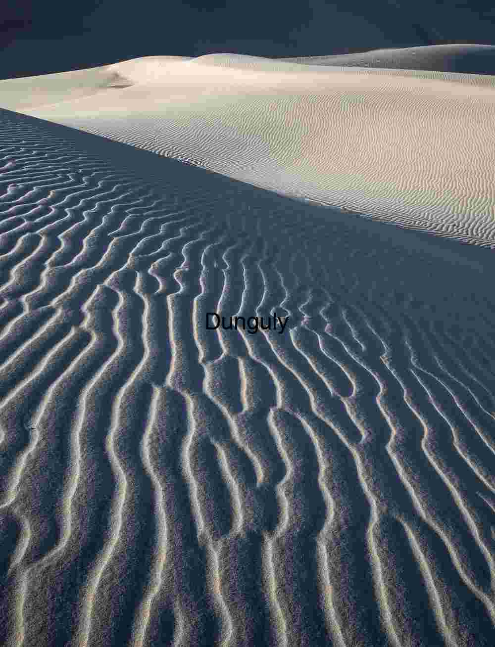 Dunescape- Eureka Dunes Waves of Sand at Eureka Dunes