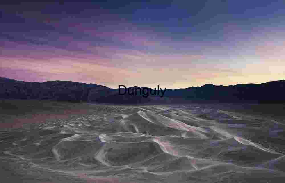 Eureka Dunes - moonscape Twilight Erosion: Desert Forms Beneath Painted Skies