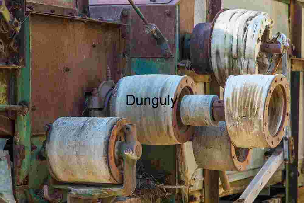 Pulleys on old harvester, Benton Hot Springs Rusted Industrial Rollers – Vintage Machinery & Historical Factory Textures
