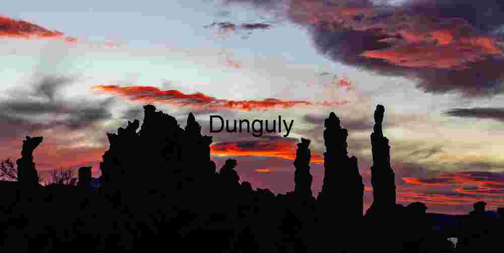 Red sky and tufa silhouettes; Mono Lake - Copy Towers in Twilight: Mono Lake’s Fiery Dusk