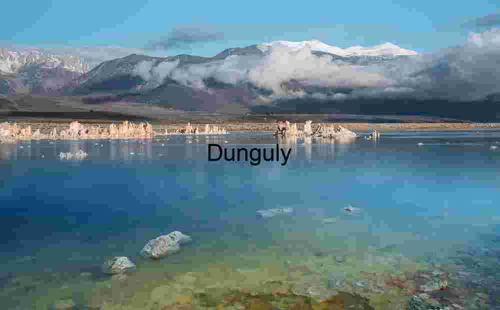 Submerged tufa and dawn clouds below the Sierras, Mono Lake Echoes of Water and Stone: Mono Lake’s Mineral Mirror