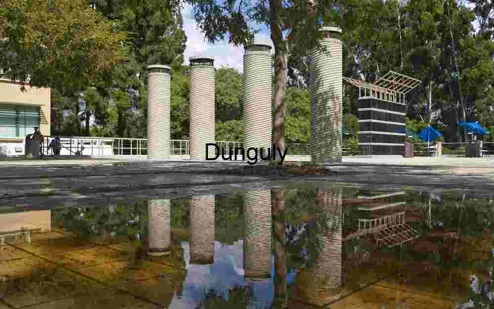 The pizza chimneys, Biological Sciences Plaza, UCI Architectural Reflection Series