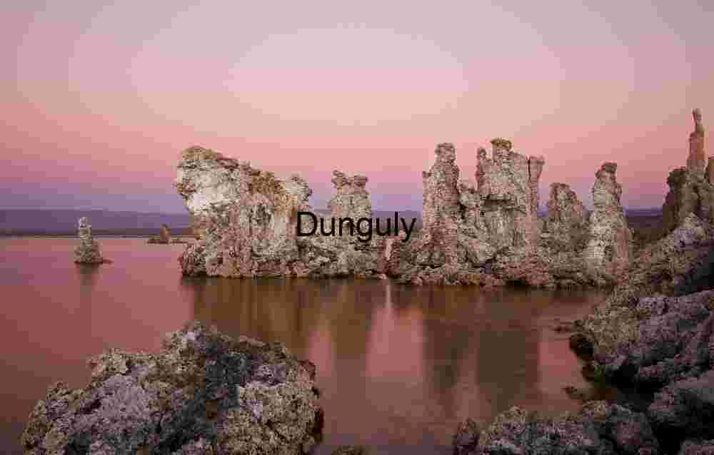 Tufa reflections, Mono Lake Tufa Towers in Golden Reflection at Mono Lake Sunset