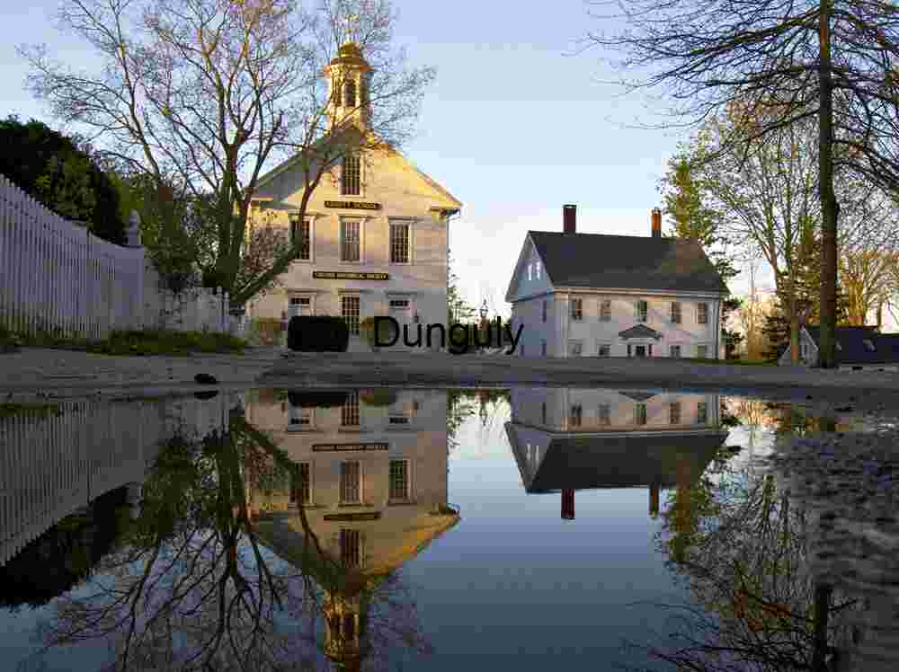 Abbot School reflection, Castine, Maine Mirror Image - Abbot School Reflection in Castine Waters