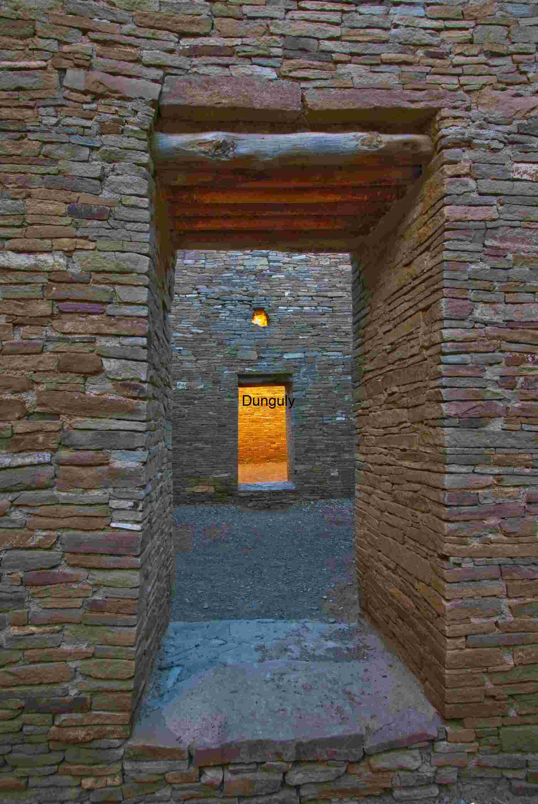 Chaco Canyon, doorway and window Chaco Canyon Enfilade Doors: Ancient Pueblo Architecture