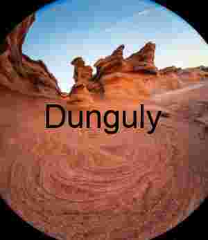 Circular rock swirl