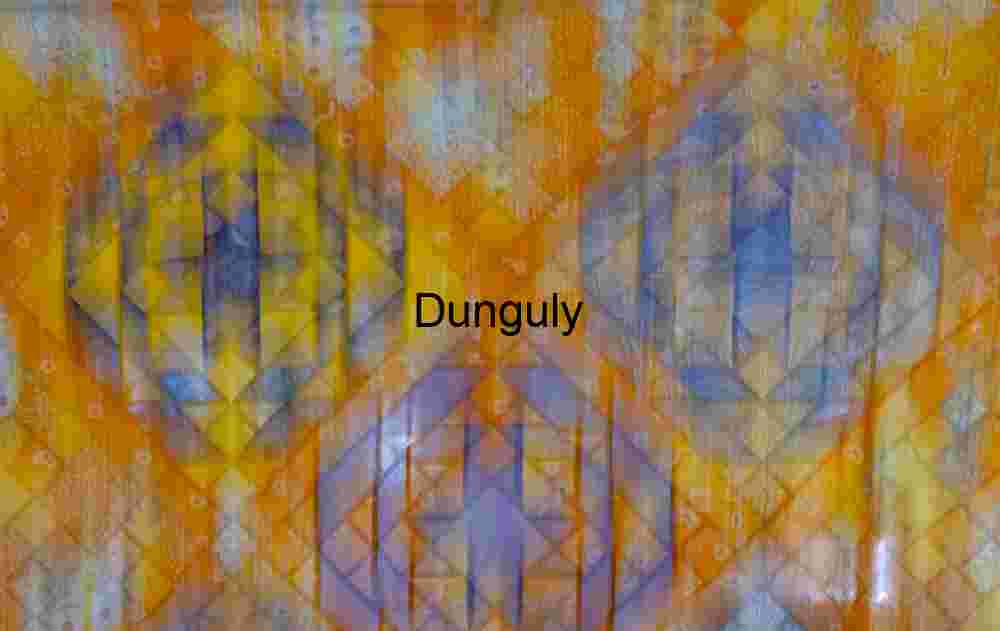 Motion blur quilt; John C, Campbell Folk School Motion Blur Quilt Abstract - Vibrant Orange and Blue Art