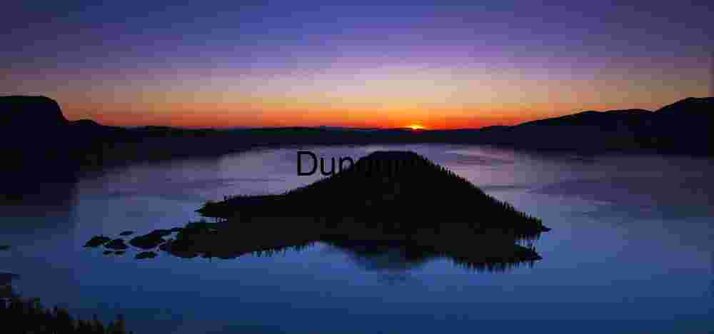 Sunrise over Wizard Island, Crater Lake Sunrise over Wizard Island, Crater Lake
