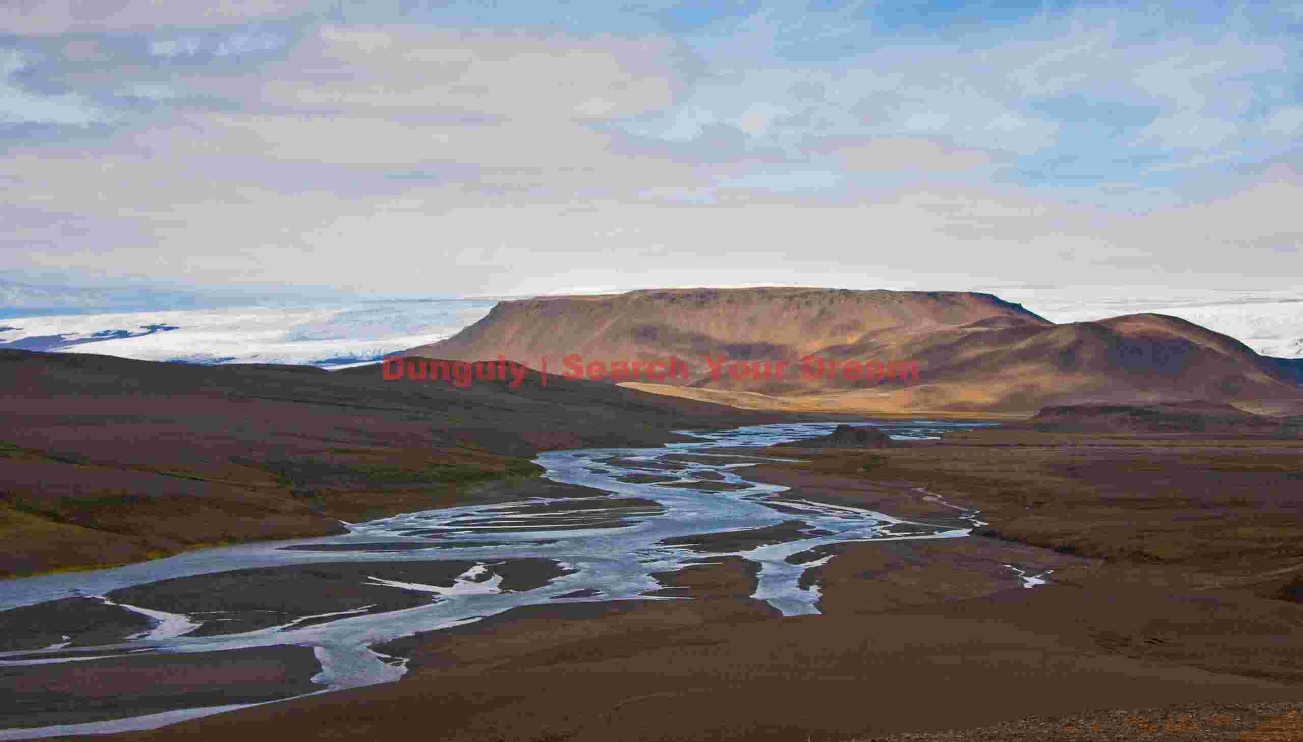 Along the Kjolur route; Iceland Glacial Ice Formation at Along the Kjolur route