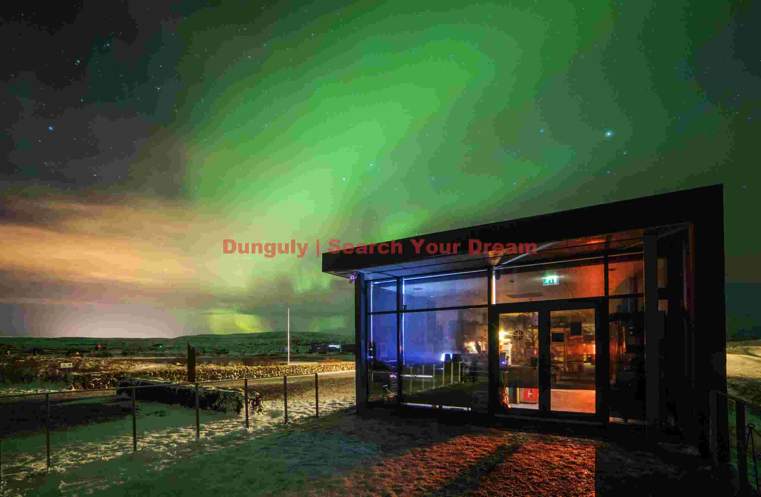 Aurora over the visitor center, Þingvellir, Iceland Aurora Over The Visitor Center, Þingvellir, Iceland