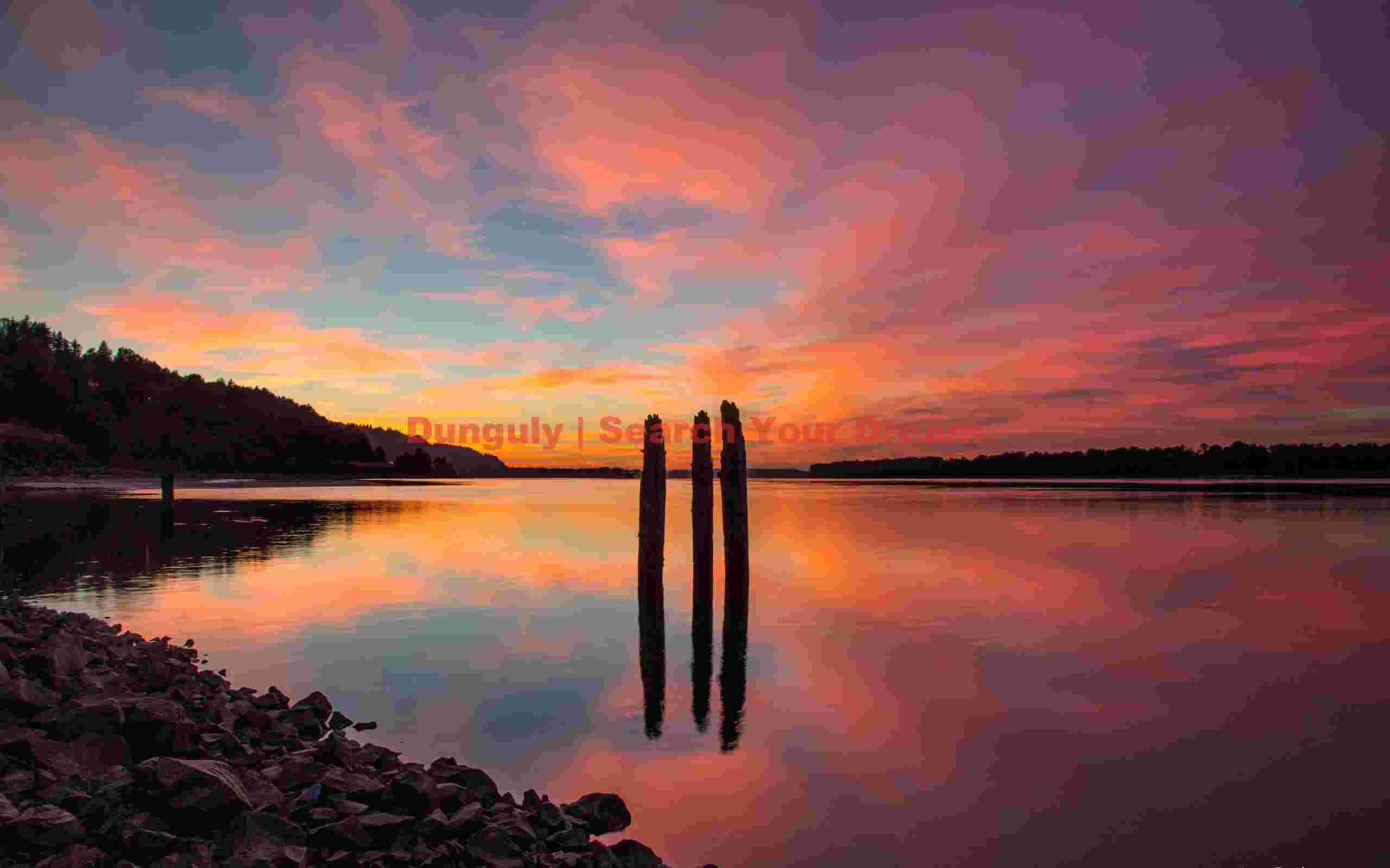 Columbia River sunset reflection Columbia River Sunset Reflection