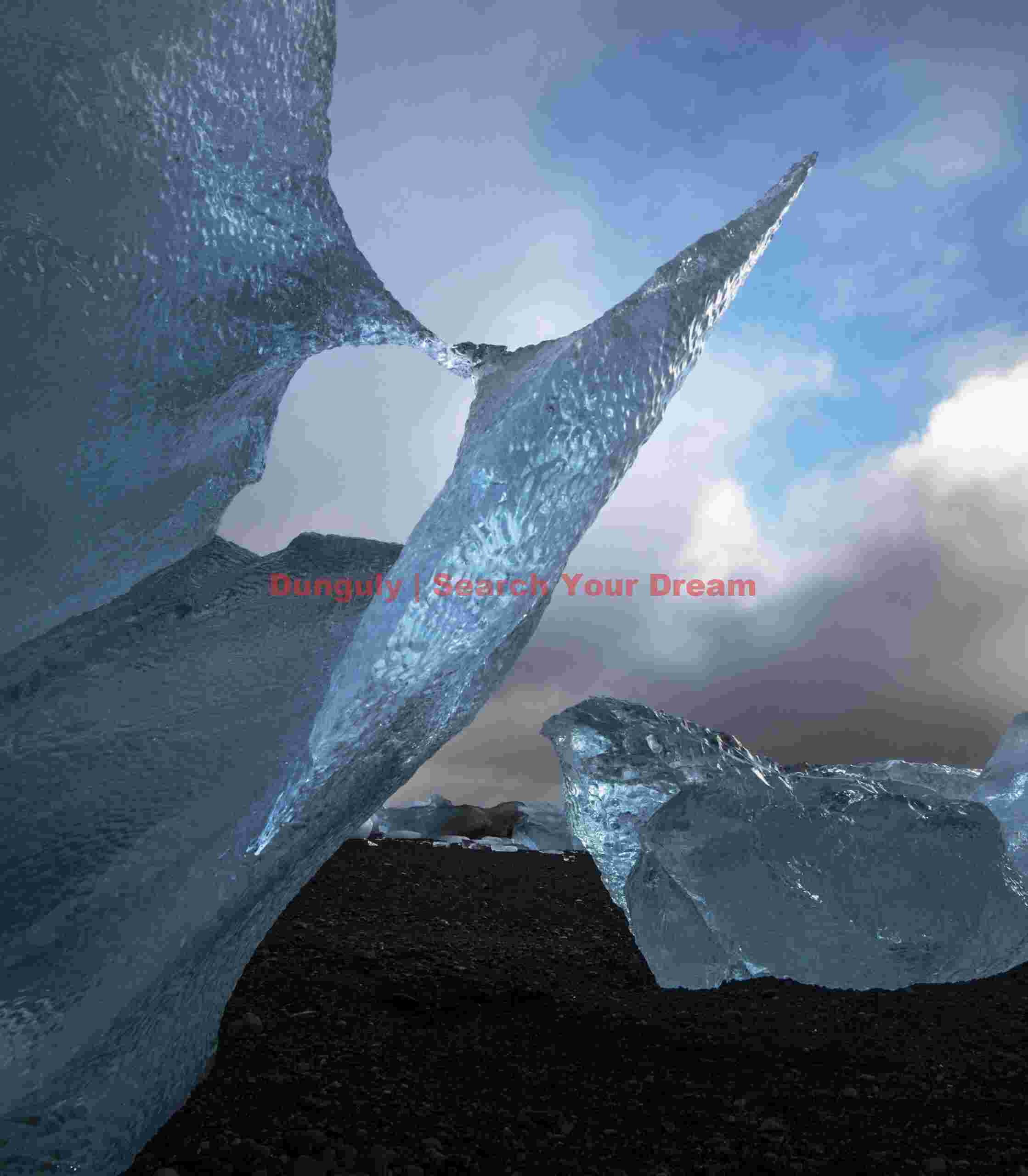Diamond dagger Jökelberg; Jökulsárlónbeach, South Iceland Glacial Ice Formation at Diamond dagger Jökelberg