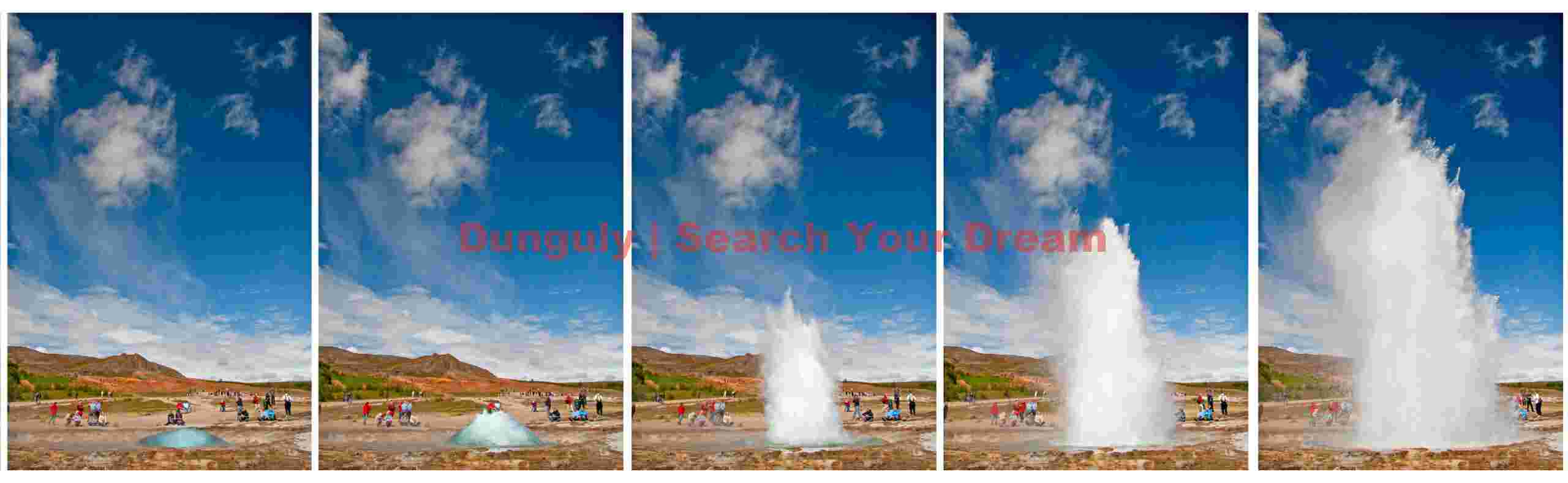 Eruption sequence - Strokkur geysir Geothermal Wonders: Eruption sequence - Strokkur geysir