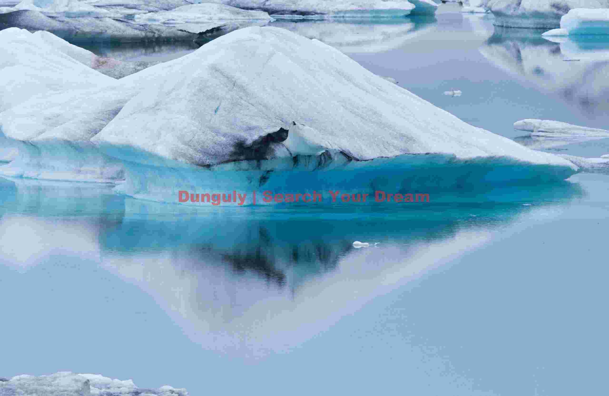 Jokulsarlon - ice blue Glacial Ice Formation at Jokulsarlon - ice blue